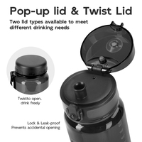 OEM/ODM Bouteille d'eau de sport personnalisée 1500ML en plastique Tritan sans BPA de grande capacité pour les voyages en plein air VTT et les sports
