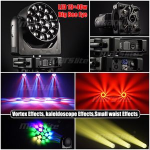 Lyre motorisée Bee Eye Wash Zoom 19x40W, Éclairage DJ Bee Eye, Éclairage de scène LED Wash 19x40W - Product Image 6