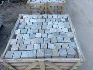 Trung Quốc ngoài trời tự nhiên chia bề mặt đá cuội pavers giảm thạch anh Cobble Cube cho đường lái xe & Patio Lát làm từ đá granit - Product Image 3