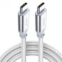 Kabel USB‑C ke USB‑C yang Tahan Lama dan Terjalin, PD3.1 240W, Pengisian Cepat, Kabel Daya Tinggi untuk Laptop, Ponsel, Power Bank