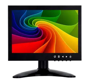 10.4 Inch Square Screen Desktop Computer Monitor 7 8 9 10 inch CCTV Security Display LCD Monitor with HDMIed BNC AV USB Audio