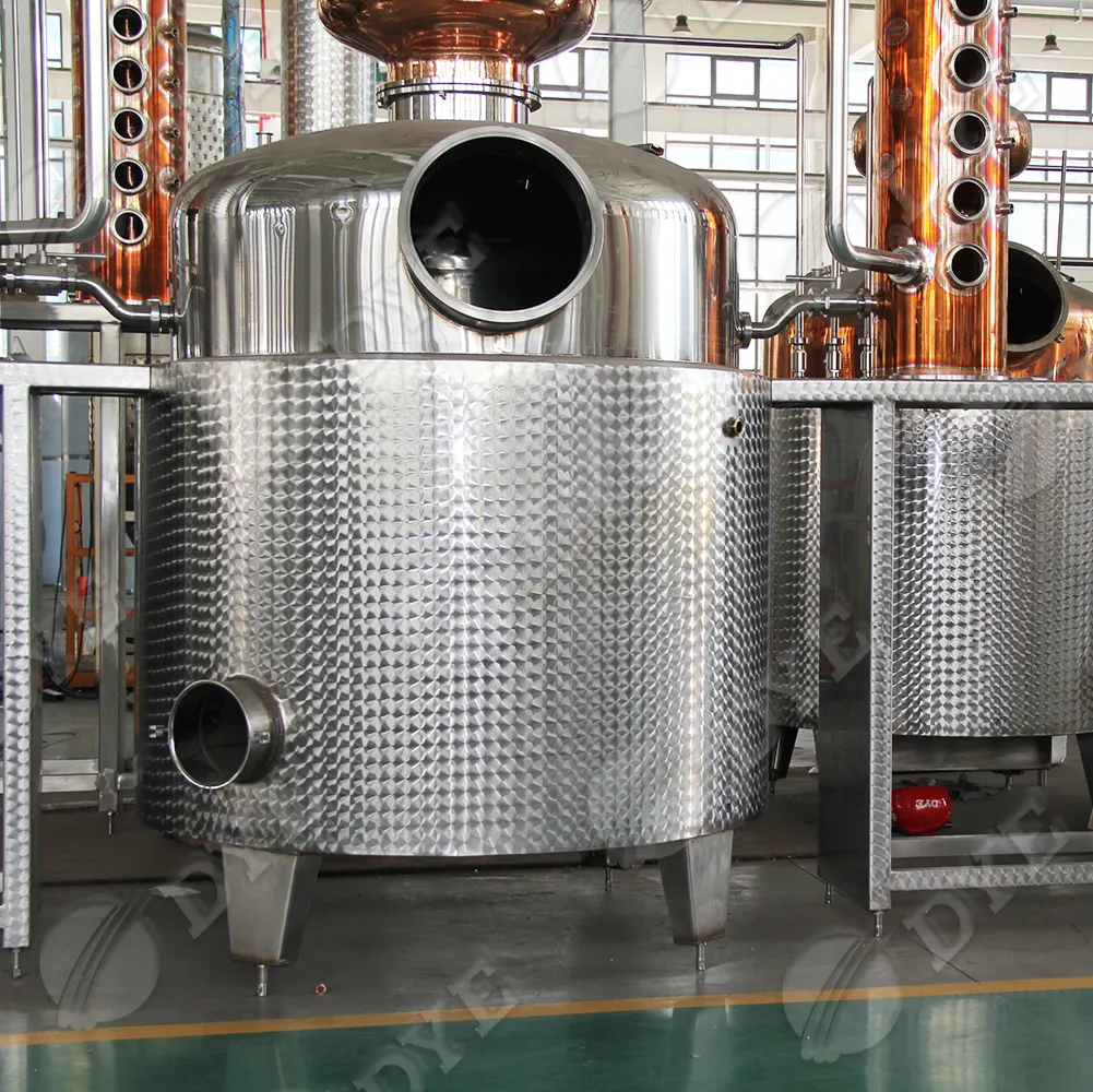 Boya 1000L SUS304 bakır cam distile hala damıtma sütun diğer içecek şarap makinesi distillery damıtma ekipmanları