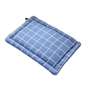 Tapis rectangulaire à carreaux pour animaux de compagnie, 48x35cm, en toile épaisse, lavable, pour usage quotidien - Product Image 1