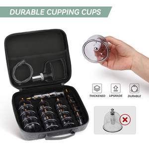 Penjualan Panas Harga Pabrik Hijama Cups Grosir Asli OEM Pabrik 20PCS Hijama Suction Cupping Cups Set Vacuum <span class=keywords><strong>Therapy</strong></span> Set - Product Image 3