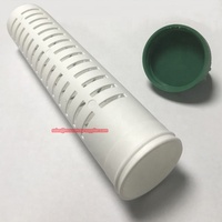 Accessoire en tube de maille plastique pour panier de leurres, pour station d'appât cylindrique anti-termites avec outil de couvercle, blanc et vert Trapall