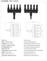 Photovoltaik-Solarstecker-Set 1000V 50A Steckverbinder für Solarmodule PV/MC-Kabel 2,5/4/6mm²