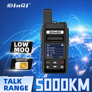 Radio bidirectionnelle 4G POC longue portée BinQi 2026, interphone sans fil mondial 5000 <span class=keywords><strong>km</strong></span> avec carte SIM et GPS – Fabricant - Product Image 1