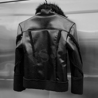 YSJY Fabricant OEM Nouvelle Veste en Cuir et Fourrure de Mouton Épaisse, Écologique et Authentique, Manteau Chaud en Véritable Peau de Mouton pour Homme