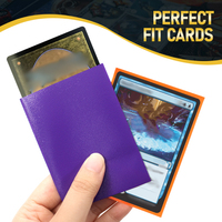 Protège-cartes en plastique mat DK Game, taille standard, transparents en PP, pour cartes à collectionner et jeux éducatifs (Carrom)