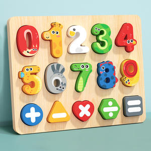 Weixuan Yefei Nuovo Puzzle Educativo con <span class=keywords><strong>Alfabeto</strong></span> e Numeri, Gioco in Legno per Bambini 5-7 Anni - Product Image 1