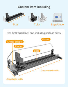 Эффективный умный диспенсер для напитков с пружинным механизмом, лоток-органайзер для бутылок и банок с газировкой для холодильника - Product Image 3