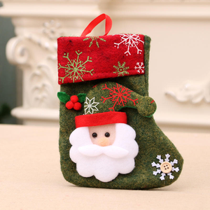 1PC Mini Christmas Stocking Ornaments Hanging Decorative <b>Bags</b> for <b>Tree</b> Gift <b>Bags</b> for Holiday Season - Product Image 2