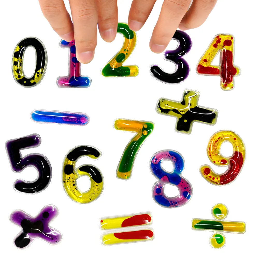 Giocattoli di forma multicolore trasparente per autistici giocattoli educativi di apprendimento del numero