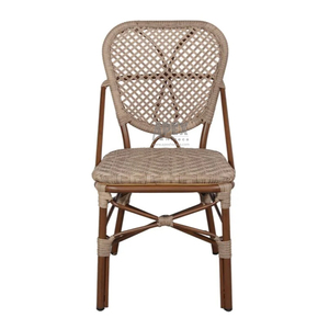 <span class=keywords><strong>Chaise</strong></span> <span class=keywords><strong>de</strong></span> <span class=keywords><strong>terrasse</strong></span> <span class=keywords><strong>de</strong></span> restaurant parisien <span class=keywords><strong>de</strong></span> bistrot moderne imperméable chaises <span class=keywords><strong>de</strong></span> bistrot françaises en rotin d'aluminium - Product Image 3