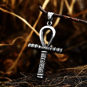 Collier pendentif en acier inoxydable SS8-940P <span class=keywords><strong>Croix</strong></span> égyptienne de la vie Sceptre Œil <span class=keywords><strong>d</strong></span>'<span class=keywords><strong>Horus</strong></span> Bijoux punk pour hommes Vente en gros - Product Image 6