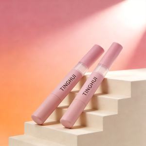 Bolígrafo de aceite para cutículas personalizado con logo, 3ml 5ml, rosa, blanco, dorado, plateado, de plástico, vacío, recargable, con ventana - Product Image 1