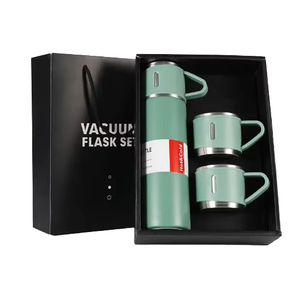 Gourde isotherme en acier inoxydable de 500 ml/16,9 oz, tasse à café ou à boisson, idéale pour les cadeaux d'affaires, idée cadeau de voyage - Product Image 2