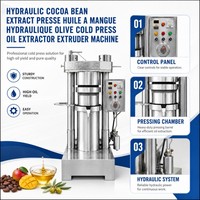 Mini Baobab Pompoen Hennepzaad Walnoot Kokosnoot Avocado Cacaoboon Canola Koolzaad Hydraulische Olie Extract Koude Oliepers Machine