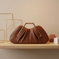 Sac de Soirée Vintage Moderne 2026 pour Femme, Pochette Scintillante avec Poignée, Sac à Main Élégant à Cadre Métallique, Sac de Luxe en PU Souple Grande Capacité