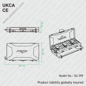SG-399-PT40_UK, <span class=keywords><strong>estufa</strong></span> portátil de tres quemadores - Product Image 5
