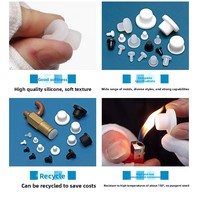 Bouchons en caoutchouc silicone noir/blanc/transparent/gris, type T, pour trous, avec joint d'étanchéité à clipser, obturateur d'extrémité, service de découpe