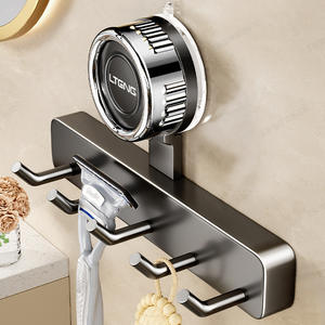 Gancho Giratorio con Ventosa Lteng, Soporte para Llaves Montado en la Pared, Sin Necesidad de Perforación, Diseño Minimalista, Forma Rectangular - Product Image 3