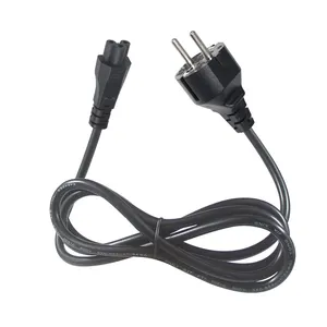 Eu VDE Standard 3 Pin Ac Extension Cable 16A Iec 60320 C5 To Schuko Plug Cee77 Retractable Laptop Power Cord
