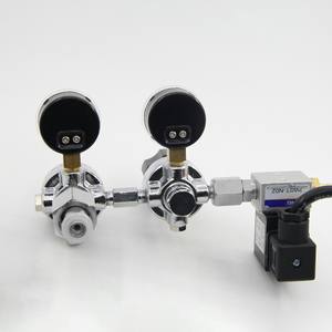DEM FR2802 Ajuste Regulador de <span class=keywords><strong>CO2</strong></span> de doble etapa Medidor de flujo Regulador de <span class=keywords><strong>Co2</strong></span> de doble etapa Casa verde agrícola con solenoide - Product Image 4