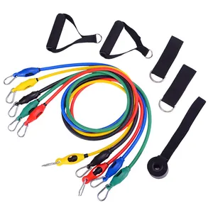 Wholesale 11pcs Gym Fitness Elastic Yoga Workout Bands Set Latex Resistance with Wholesale Supply
