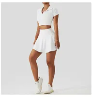 Falda Deportiva Unisex Estampada para Tenis, Golf, Running y Fitness, con Bolsillos, Transpirable, de Secado Rápido, Fluida, para Adultos, 100%
