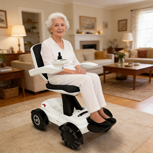 Silla de Ruedas Inteligente de Alta Resistencia con Capacidad de Carga de 120 kg, Silla de Ruedas Pegasus-01 con Cojín para Asiento de Coche - Product Image 1