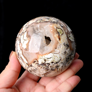 Wholesale Healing <b>Crystal</b> and Stone <b>Crystal</b> Hand Polished Agate Sphere with Geode for Home Decoration - Product Image 1