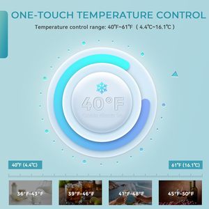 Euhomy Bảng Đầu Nhỏ Đồ Uống Tủ Lạnh 48 Có Thể Đồ Uống Tủ Lạnh Mát-Mini Tủ Lạnh Cửa Kính Cho Bia Đồ Uống Rượu Vang - Product Image 4