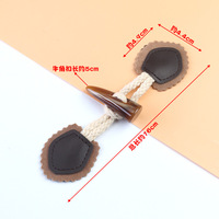 Yiwu Wintop Design fantaisie couture bascule en cuir Pu boucle boutons doudoune manteau sac à main boutons