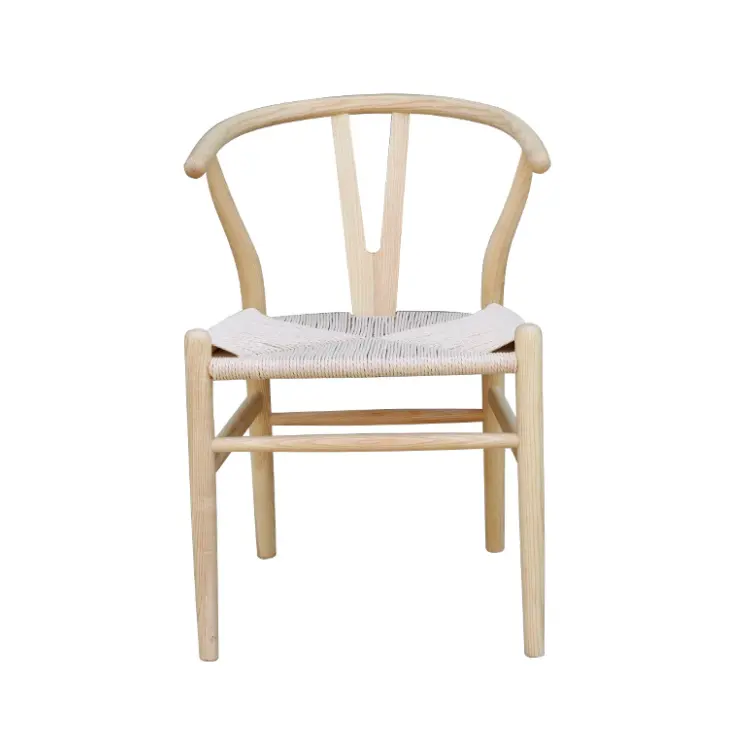 Y Chair ash beech solidwood Modern Home Furniture Restaurant Furniture dining coffee chair Paper rattan