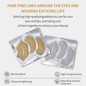 Masque hydratant profond bio aux herbes pour les yeux et les lèvres, patchs de collagène cristallin sous les yeux anti-cernes, marque privée - Product Image 5