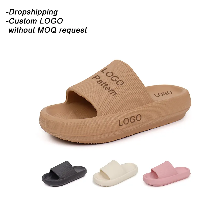 Ycfootwear Dropshipping travesseiro slides chinelos de nuvem chinelos personalizados para casa chinelos personalizados com logotipo chinelos para interior ao ar livre
