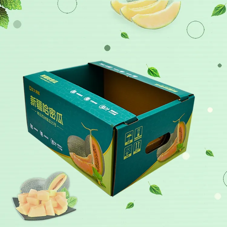 Double Wall Cardboard Box For Apple Strawberry Orange Pineapple Vegetable Fruit Banana Custom Shipping Carton Box