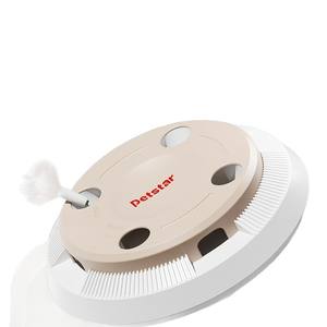 Jouet interactif automatique pour chat avec roue tournante et baguette de stimulation, jouet d'exercice durable en ABS pour chats d'intérieur - Product Image 6