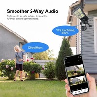 Caméra de surveillance solaire sans fil extérieure 12MP 6K à 3 objectifs V380 Pro WiFi 4G avec carte SIM, caméra de sécurité CCTV et éclairage public solaire