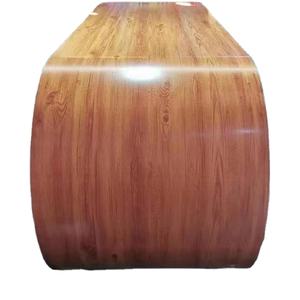 Bobina de acero recubierta de color galvanizado PPGI con estampado de flores de grano de madera de alta calidad de producción en fábrica - Product Image 4