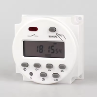 Temporizador Digital QJC de 5V 12V 24V 110V 220V, Programable Semanalmente para 7 Días, Relé de Tiempo con Batería Recargable Integrada