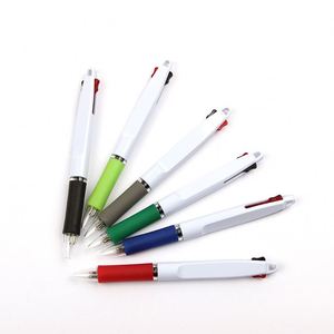 Vente flash, impression publicitaire bon marché, stylo à bille en plastique à 2 couleurs d'encre avec logo personnalisé - Product Image 5