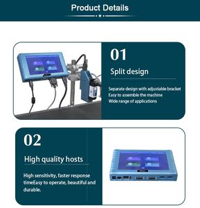 Impresora TIJ Máquina de impresión digital continua Impresora térmica de inyección de tinta Codificadores de fecha Compatible con impresora de datos variables para trabajo en línea - Product Image 5