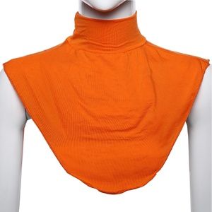 Girocollo elastico islamico musulmano Hijab completo con sciarpa Modal traspirante mantello sul petto per metà <span class=keywords><strong>Top</strong></span> da donna con colletto della camicia - Product Image 5