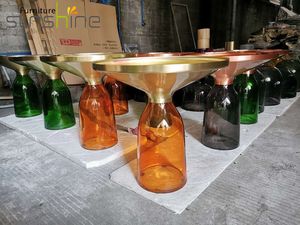 Tavolino/tavolino da caffè con Design <span class=keywords><strong>Plexiglass</strong></span> blu oro e brillante - Product Image 6