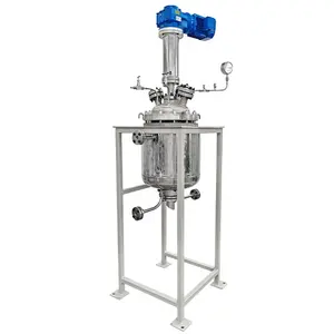 ASME CE EAC 29L jacket steam circulation heating stainless steel pressure chemical reactor with automatic PID PLC IoT control