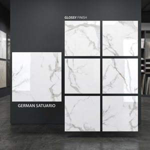 กระเบื้องพอร์ซเลนขัดเงา Ny Smoke White ขนาด 800x800 มม. ลายหินอ่อนรมควัน สำหรับปูพื้นเซรามิก - Product Image 6