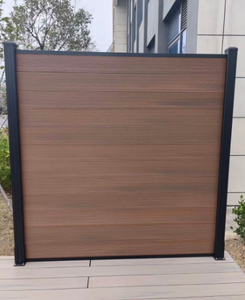 Valla de Privacidad y Seguridad de Lujo de WPC con Postes de Aleación de Aluminio y Marco de HDPE, Estilo Australiano Ecológico, Puertas para Entrada de Vehículos - Product Image 3