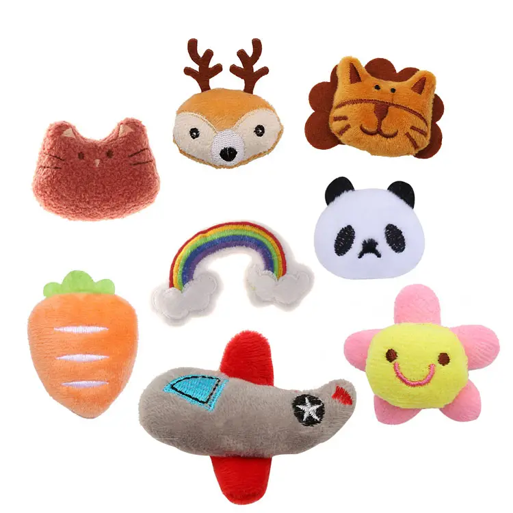 Atacado Small Size Mini Brinquedos De Pelúcia Personalizados Acessórios de Cabeça Bonito Dos Desenhos Animados de Pelúcia Animais de Pelúcia Para O Bebê Meias, Chapéus